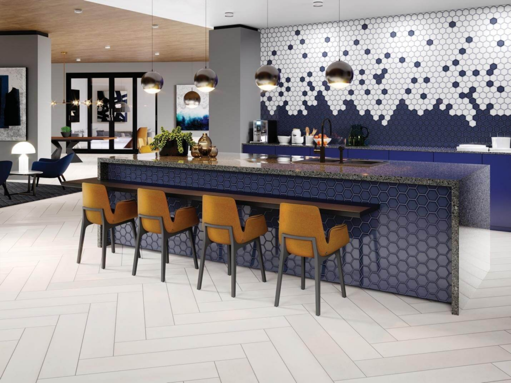 Hotel lobby terrazzo tiles designs